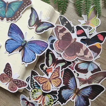 22 ADET Mantar kelebek sticker El Sanatları Ve Scrapbooking Çıkartmaları Kitap Öğrenci Etiket Dekoratif Sticker Çocuk Oyuncakları