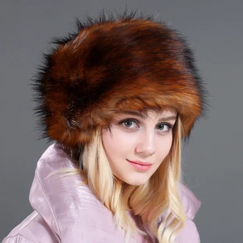 HT2728 Kalın Sıcak Kürk Şapka Bayanlar Rus Şapka Kadınlar için Kış Şapka Kadın Rüzgar Geçirmez Kayak Kış Kulaklığı Bombacı Şapka Rus Rus Kalpağı Şapka