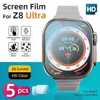 Için Z8 Ultra akıllı saat Ekran Koruyucu z8ultra Smartwatch HD Esnek Cam koruyucu film İzle 8 Ultra Ekran Filmi Kapağı