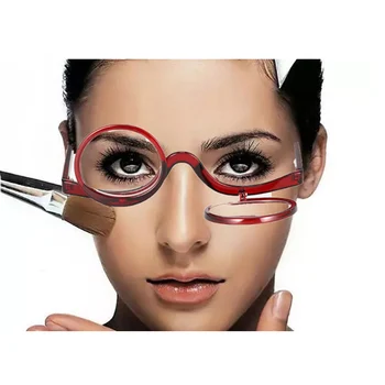 seemfly Kadın Makyaj okuma gözlüğü Dönebilen Büyüteç Flip Makyaj Göz Gözlük Presbiyopik +1 +1.5 +2.0 +2.5 +3.0 +3.5
